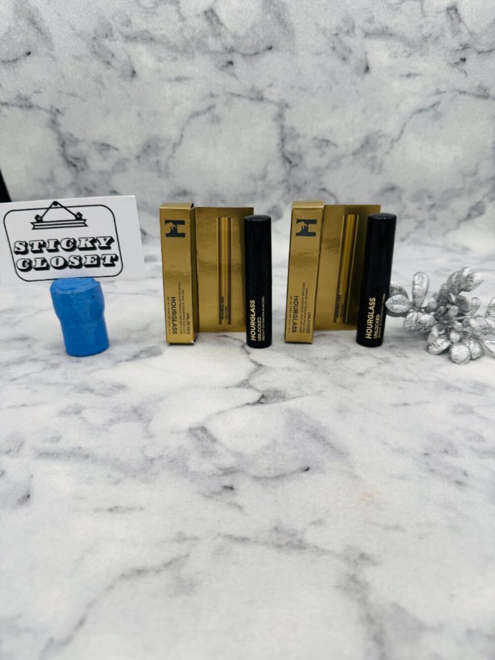 Hourglass Beauty Gift Set-Unlocked Extensions Mascara Ultra Black-2pc-BOXED-NEW